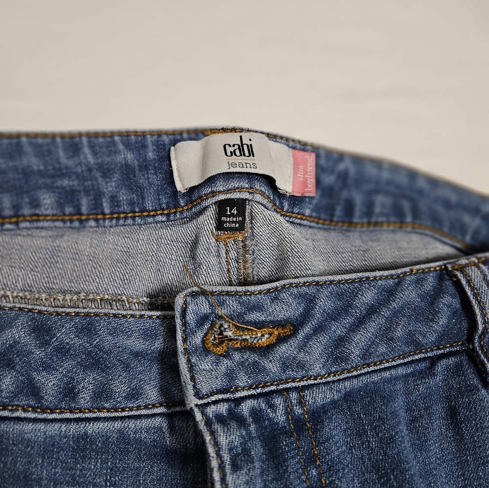 Cabi boyfriend jeans, size 14 - Picture 6 of 8